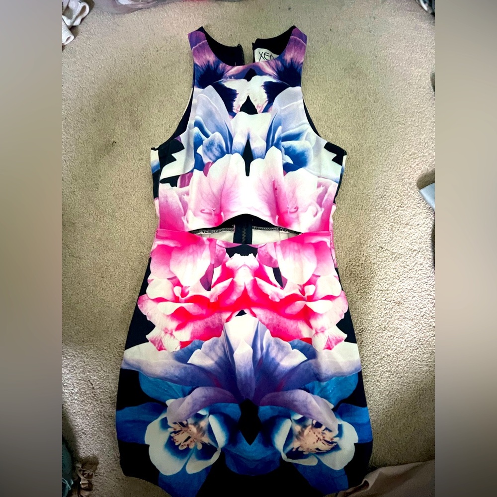 Xenia Boutique Bouquet Symmetrical Dress: Size 6